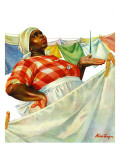 "Rain on Laundry Day," June 15, 1940 Giclée-Druck von Mariam Troop