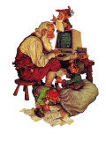 "Santa's Computer," December 1, 1982 Giclee Print by Scott Gustafson
