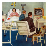 "Baseball in the Hospital," April 29, 1961 Giclee Print by Amos Sewell