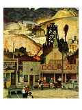 "The Silver Dollar," November 10, 1945 Giclee Print by Mead Schaeffer