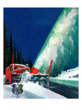 "Highway Snowplow," January 18, 1941 Giclee Print by Ski Weld