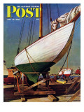 "Dry Dock," Saturday Evening Post Cover, May 25, 1946 Giclee Print by John Atherton