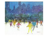 "Ice Skating in Central Park," January 5, 1963 Giclee Print by Frank Mullins