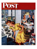 "Burnt Turkey," Saturday Evening Post Cover, November 29, 1947 Giclee Print by Constantin Alajalov