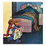 "Sunday Funnies," December 20, 1947 Giclee Print by Jack Welch