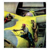 "Airplan Defense Factory," June 24, 1944 Giclee Print by Robert Riggs
