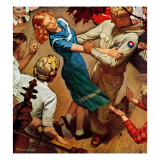"Barn dance," November 25, 1944 Giclee Print by Mead Schaeffer