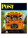 "School Bus," Saturday Evening Post Cover, September 22, 1962 Giclee Print by Erik Blegvard
