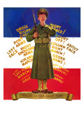 "You're in the Army Now," February 1, 1941 Giclee Print by Albert W. Hampson