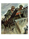 "Corp of Engineers," October 28, 1944 Giclee Print by Mead Schaeffer