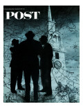 "Mafia in Boston," Saturday Evening Post Cover, November 18, 1967 Giclee Print by David Attie