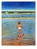 "Baby at the Beach," July 23, 1949 Giclee Print by Austin Briggs