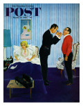 "House Call," Saturday Evening Post Cover, March 25, 1961 Giclee Print by George Hughes