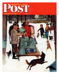 "Maple Syrup Time in Vermont," Saturday Evening Post Cover, February 17, 1945 Giclee Print by Mead Schaeffer