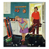 "Putting Around in the Kitchen," September 3, 1960 Giclee Print by Richard Sargent