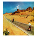 "Out of Gas," September 2, 1961 Giclee Print by George Hughes