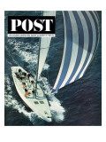 "America's Cup," Saturday Evening Post Cover, August 22, 1964 Giclee Print by John Zimmerman