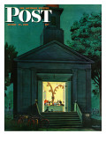 "Choir Practice," Saturday Evening Post Cover, August 10, 1946 Reproduction procédé giclée par Stevan Dohanos