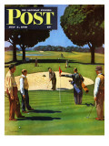 "Sand Trap," Saturday Evening Post Cover, July 3, 1948 Giclee Print by John Falter