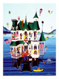 "Lake House," July/Aug 1983 Giclee Print by Ann Thompson