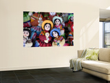 Peruvian Dolls Wall Mural by Shania Shegedyn