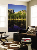 Hallet Peak Reflected in Dream Lake, Rocky Mountain National Park, Colorado, USA Wall Mural by Bernard Friel