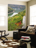 Kanawha River Overlook, Hawks Nest State Park, Anstead, West Virginia, USA Wall Mural by Walter Bibikow