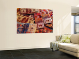 "Spirit Money" Sold at Temple Stalls, to Be Burned During Funerals Wall Mural by Krzysztof Dydynski