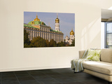 Green Copper Roofs and Golden Domes of Great Kremlin Palace Wall Mural by Tim Makins