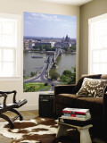 Szechenyi Lanchid Chain Bridge, Danube River, Budapest, Hungary Wall Mural by Jim Engelbrecht