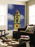 Beautiful Color Steeple in Church, Trinidad, Cuba Wall Mural by Bill Bachmann