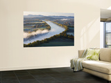 Connecticut River at Dawn As Seen From South Sugarloaf Mountain, Deerfield, Massachusetts, USA Wall Mural by Jerry & Marcy Monkman