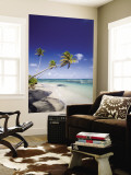 Palm Trees and Long Haul Beach Wall Mural by Greg Johnston