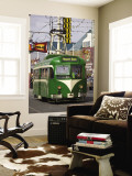 Pleasure Beach Tramcar Reproduction murale géante par Neil Setchfield