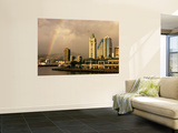 Rainbow Over Honolulu, Hawaii, USA Wall Mural by Savanah Stewart