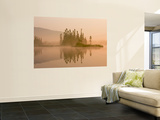 Misty Dawn on East Inlet, Pittsburg, New Hampshire, USA Wall Mural by Jerry & Marcy Monkman