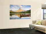 Swiftcurrent Lake, Many Glacier, Glacier National Park, Montana, USA Wall Mural by Jamie & Judy Wild