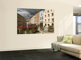 Fountain with Statue and Floral Decoration Wall Mural by Richard Nebesky