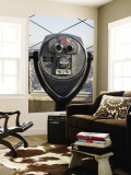 Binoculars on Empire State Building Observation Deck Wall Mural by Christopher Groenhout