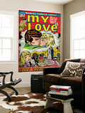 Marvel Comics Retro: My Love Comic Book Cover 18, Kissing, Love on the Rebound (aged) Wall Mural