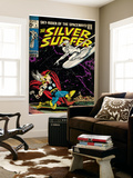 Marvel Comics Retro: Silver Surfer Comic Book Cover #4, Thor (aged) Muurposter