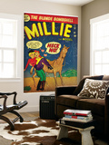 Marvel Comics Retro: Millie the Model Comic Book Cover #34, Getting on a Horse (aged) Mural Marvel Comics Retro: Millie the Model Comic Book Cover #34, Getting on a Horse (aged) Mural