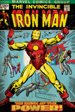 Marvel Comics Retro: The Invincible Iron Man Comic Book Cover #47, Breaking Through Chains (aged) Muurposter Marvel Comics Retro: The Invincible Iron Man Comic Book Cover #47, Breaking Through Chains (aged) Muurposter