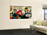 Marvel Comics Retro: X-Men Comic Panel (aged) Mural