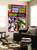 Tales Of Suspense 63 Cover: Iron Man, The Phantom, Captain America, Rogers and Steve Wall Mural by Don Heck
