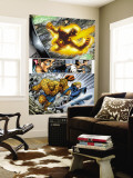 Marvel Adventures Fantastic Four 5 Group: Human Torch, Invisible Woman and Thing Wall Mural by Manuel Garcia