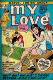 Marvel Comics Retro: My Love Comic Book Cover 16, Tennis, Pathos and Passion (aged) Wandgemälde