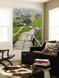Nikol'skoye Village on Bering Island, Commander Islands, Russian Far Eas Wall Mural by Philip Game