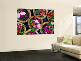 Flower Offerings for Sale on Sita Kund During Khumb Mela Wall Mural by Richard l'Anson