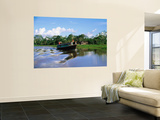 Rio Yanayacu Water Taxi on Nine-Hour Journey Through the Amazon to Iquitos Wall Mural by Anthony Pidgeon